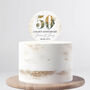 50th Wedding Anniversary Personalised Cake Topper, thumbnail 5 of 5