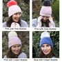 Soft Cashmere Women's Winter Pom Bobble Hat Gift Wrap, thumbnail 8 of 8