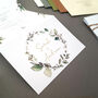 Eucalyptus Wreath Wedding Invitation Sample, thumbnail 6 of 8