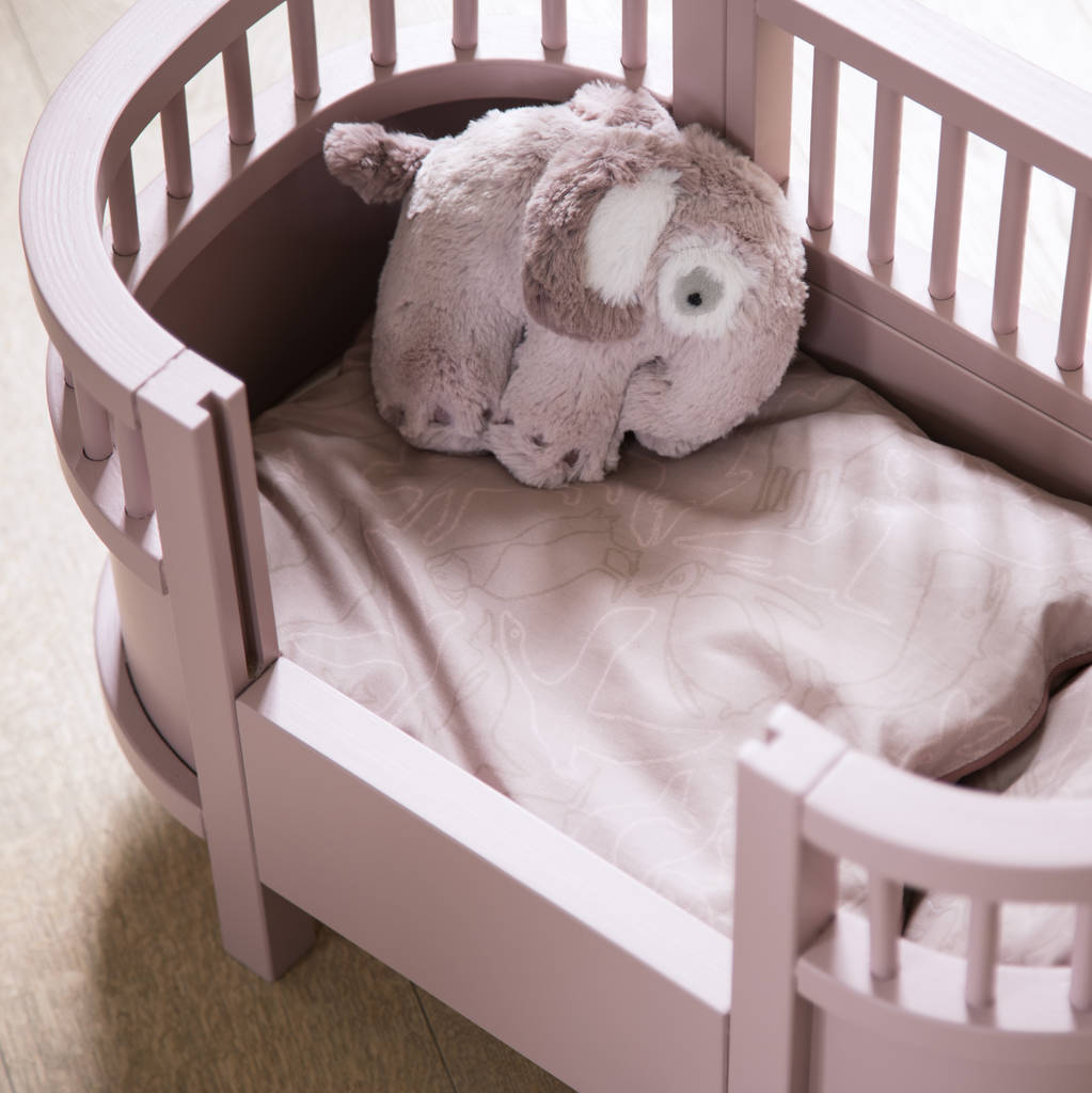 pink doll bed