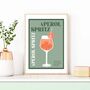 Aperol Spritz Cocktail Poster, thumbnail 8 of 8