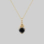Delicate Black Spinel Or Garnet Necklace, thumbnail 3 of 6