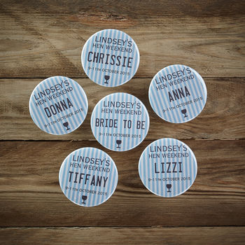Personalised Hen Night Badges, 5 of 9