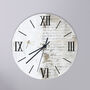 Dragonfly Script Neutral Sml Kitchen Clock, thumbnail 1 of 5