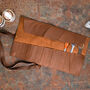 Personalised Leather Tool Roll In Brown, thumbnail 1 of 8