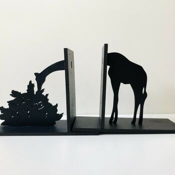 Giraffe Eco Friendly Wooden Bookends, 2 of 2