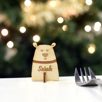 Personalised Polar Bear Place Names Pack Of Four, 2 of 4