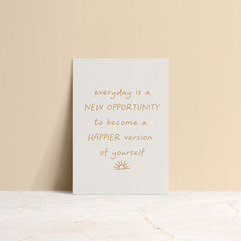 A5 Happier Quote Notebook 100% Recycled, 2 of 3