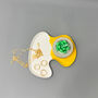 Two Tone Yellow And White Jewellery And Trinket Tray, thumbnail 9 of 11