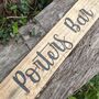Hand Engraved Personalised Vintage Wood Signs, thumbnail 5 of 12