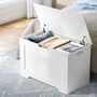 Storage Chest Modern Style Bench With Safety Hinges, thumbnail 3 of 8
