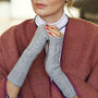 Cosy Cable Knit Plain Colour Medium Fingerless Gloves, thumbnail 1 of 12