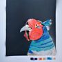 'Pheasant' Hand Stencilled Spray Paint Print, thumbnail 7 of 9