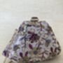 Purple Statement Handcrafted Floral Clutch Bag, thumbnail 8 of 11