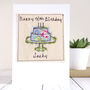 Personalised 40th Birthday Cake Card For Her, thumbnail 1 of 8