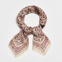 Paisley Folk Caramel Square Scarf, thumbnail 4 of 5