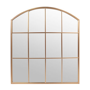 Large Gold Arch Window Mirror, 2 of 3