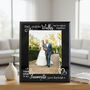 Father Of The Bride Black Glass Frame 5x7, thumbnail 1 of 5