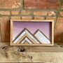 Mini Mountain Mosaic With Purple Ombre Sky, thumbnail 1 of 6