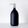 Matt Black Glass Bottle With Silver Metal Pump, thumbnail 8 of 9