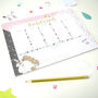 Personalised Unicorn Weekly Planner, thumbnail 2 of 4