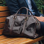 Small Luxury Leather Holdall. 'The Flero Small', thumbnail 1 of 12