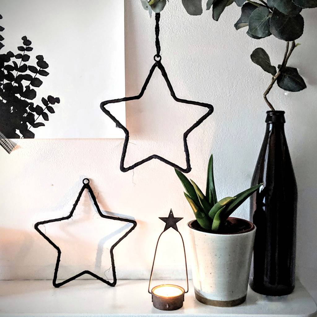 Hanging star decoration by peastyle  notonthehighstreetcom Hanging star decoration by peastyle  notonthehighstreetcom