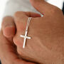 Classic Silver Cross Necklace, thumbnail 1 of 5