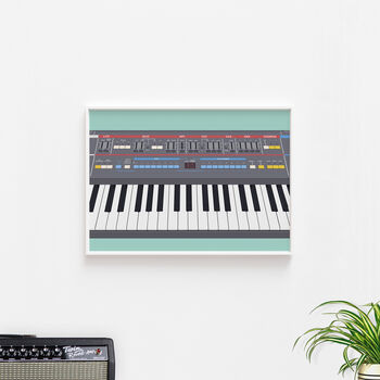 Synthesizer Keys Print | Juno Synth Poster, 3 of 10