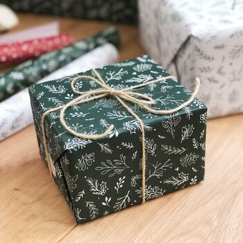 Christmas Greenery Green Wrapping Paper, 7 of 12