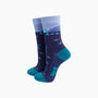 Loch Ness Monster Bamboo Socks In Blue, thumbnail 1 of 4