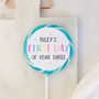 Personalised Polka First Day Of Year Lollipop, thumbnail 1 of 2