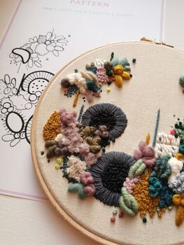 Modern Abstract Embroidery Kit, 3 of 5