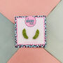 Green Pickle Glitter Resin Studs, thumbnail 1 of 4