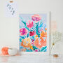 Floral Bouquet Printed Artwork, thumbnail 1 of 4