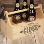Typography Bottle Gift Box Hamper Caddy With Handle, thumbnail 3 of 3