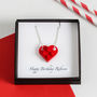 Personalised Building Block Heart Charm Necklace, thumbnail 1 of 2