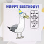 Funny Seagull Birthday Card, thumbnail 1 of 3