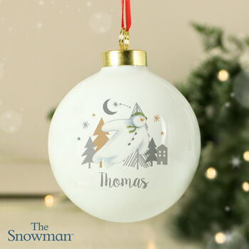 Personalised The Snowman Magical Adventure Bauble, 3 of 5