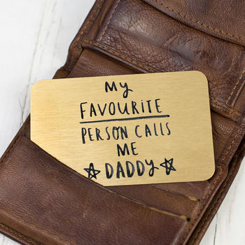 'My Favourite People Call Me Daddy / Dad' Wallet Card, 3 of 9