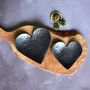 Hand Forged Iron Hearts Dish Set, Couples Gift, thumbnail 2 of 12