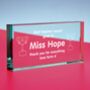 Personalised 'Best Teacher' Block Glass Rectangle Award, thumbnail 3 of 4