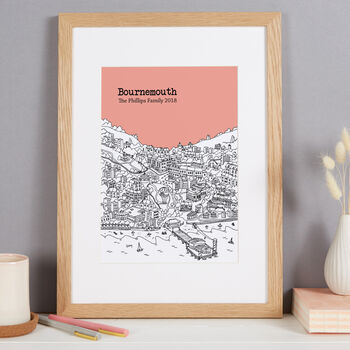 Personalised Bournemouth Print, 9 of 10