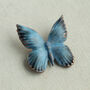 Blue Butterfly Brooch Pin, thumbnail 1 of 7