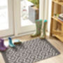 My Stain Resistant Durable Mats Cosy Geo Silver, thumbnail 3 of 5