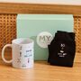 Personalised Tee Rific Golf Mug And Sock Gift Set, thumbnail 1 of 2