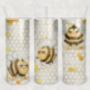 Bumble Bees Skinny Tumbler, thumbnail 1 of 6