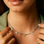 Be In Nature Green Onyx Silver Necklace, thumbnail 1 of 6