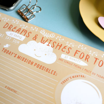 Hopes Dreams And Wishes Desk Jotter, 3 of 6
