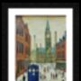 The Doctor Who Came To Town A3 Framed Lowry Style Art, thumbnail 3 of 3